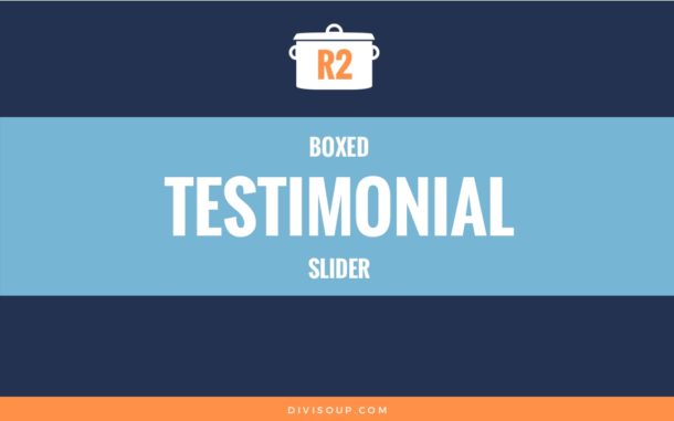 R2: Boxed Testimonial Slider