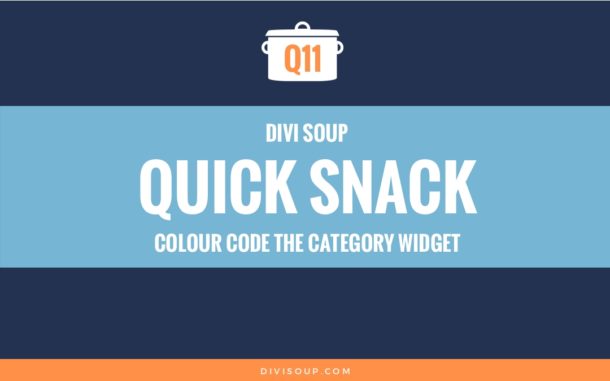 Q11: Colour Code the Category Widget