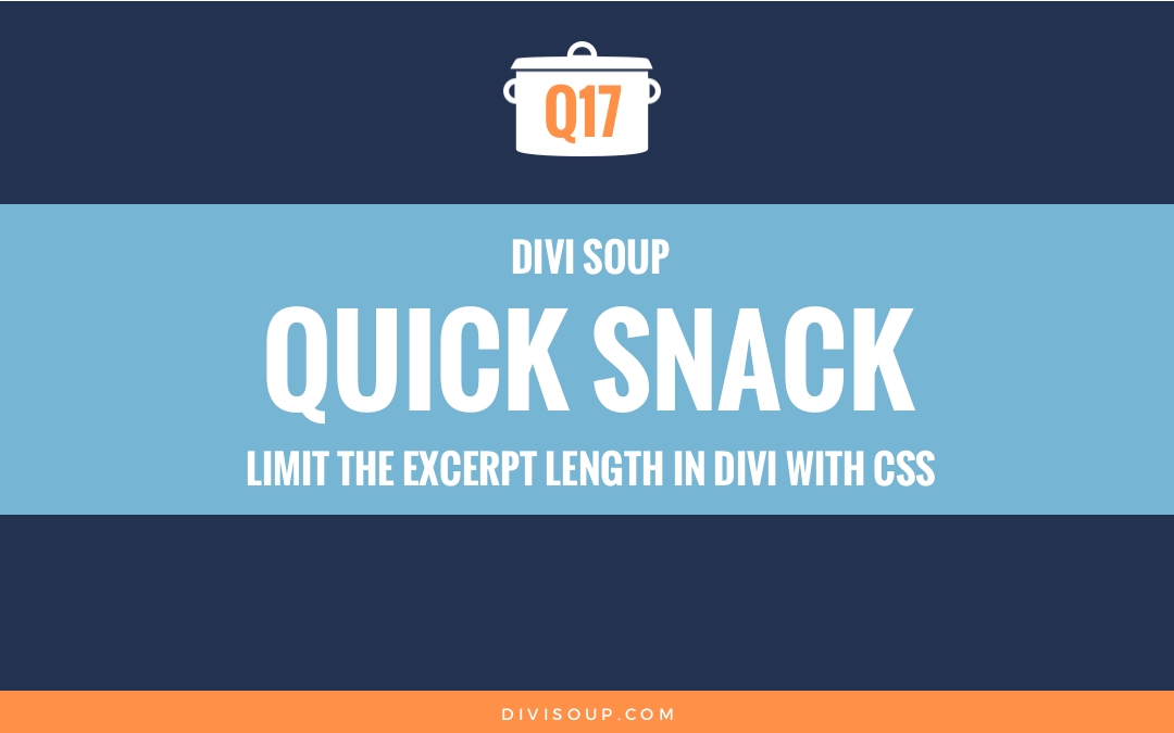 Limit the excerpt length in Divi with CSS