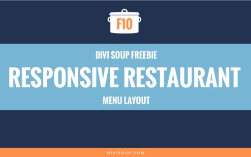 F10: Responsive Restaurant Menu Layout