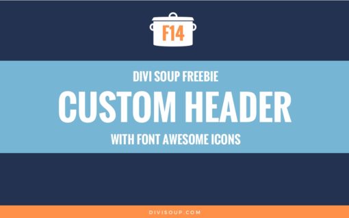 F14: Custom Header with Font Awesome Icons