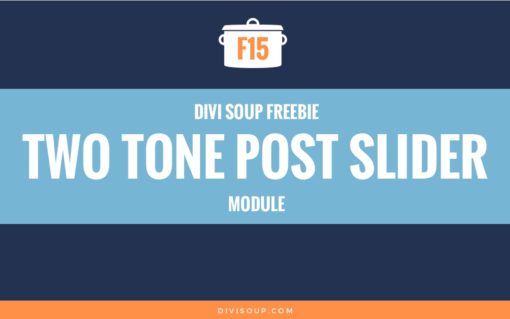 F15: Two Tone Post Slider Module