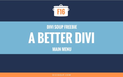F16: A Better Divi Main Menu