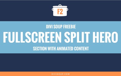 F2: Fullscreen Split Hero Section with Animated Content