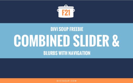 F21: Combined Slider & Blurbs with Navigation