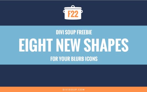 F22: Eight New Shapes for Your Blurb Icons