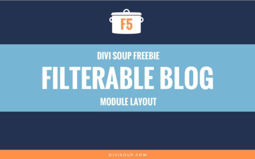 F5: Filterable Blog Module
