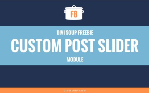 F8: Custom Post Slider Module
