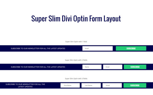 Slim Optin Form Layout